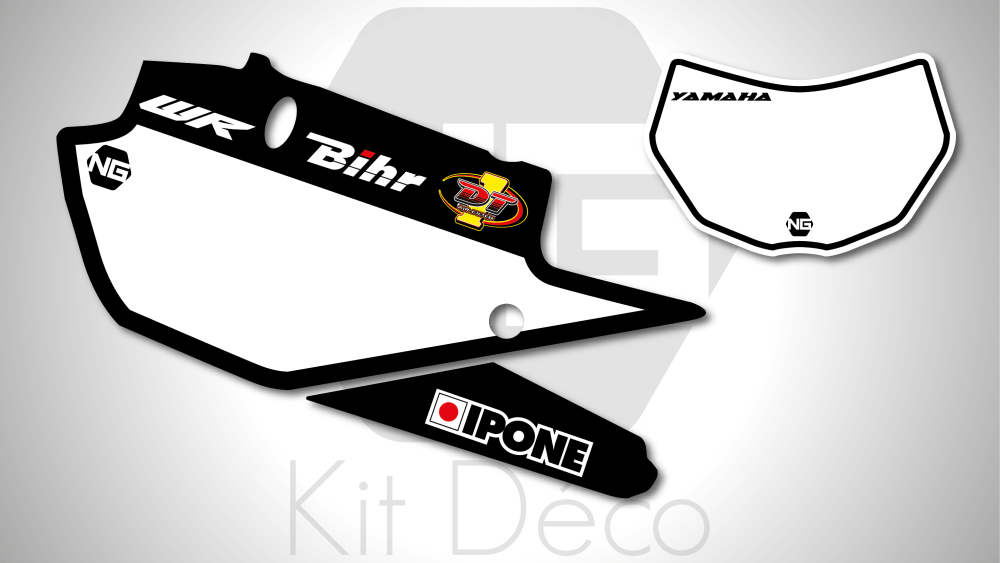 kit déco Yamaha yze wr wrf 125 250 450 2021 ng kit déco fond de plaque numéro 65 th anniversary 2020 decals stickers graphics autocollant