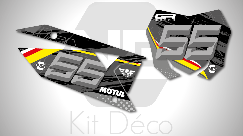 kit déco fond de plaque numéro Suzuki 65 85 125 250 450 rm rmz 2021 motocross ng kit déco trash séries 2020 decals stickers graphics autocollant