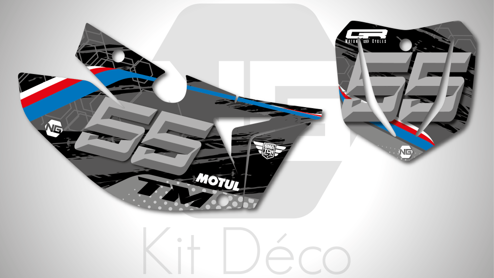 kit déco fond de plaque numéro tm racing mx fi 85 125 144 250 300 450 2021 ng kit déco trash séries 2020 decals stickers graphics autocollant