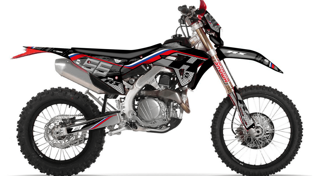 kit déco HONDA HM CRE CRFX / CRF RX 250 300 400 450 ng kit déco trash séries decals stickers graphics 2020 montage_Plan de travail 1