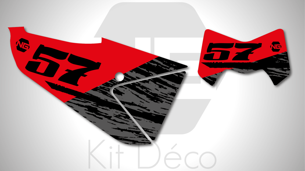 kit déco fond de plaque numéro fantic 125 250 450 xe xef enduro 2022 ng kit déco destroy séries decals stickers graphics autocollant