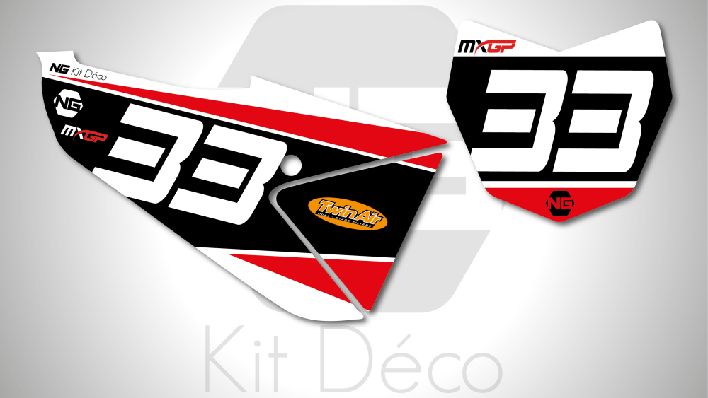 kit déco fond de plaque numéro fantic 125 250 450 xxf xx 2021 motocross ng kit déco talb séries decals stickers graphics autocollant