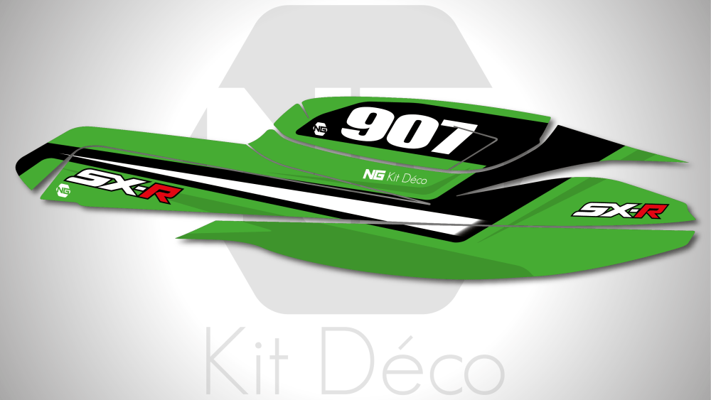 Kit déco kawasaki 1500 sxr jet ski ng kit déco strait séri jet decals stickers graphics autocollant