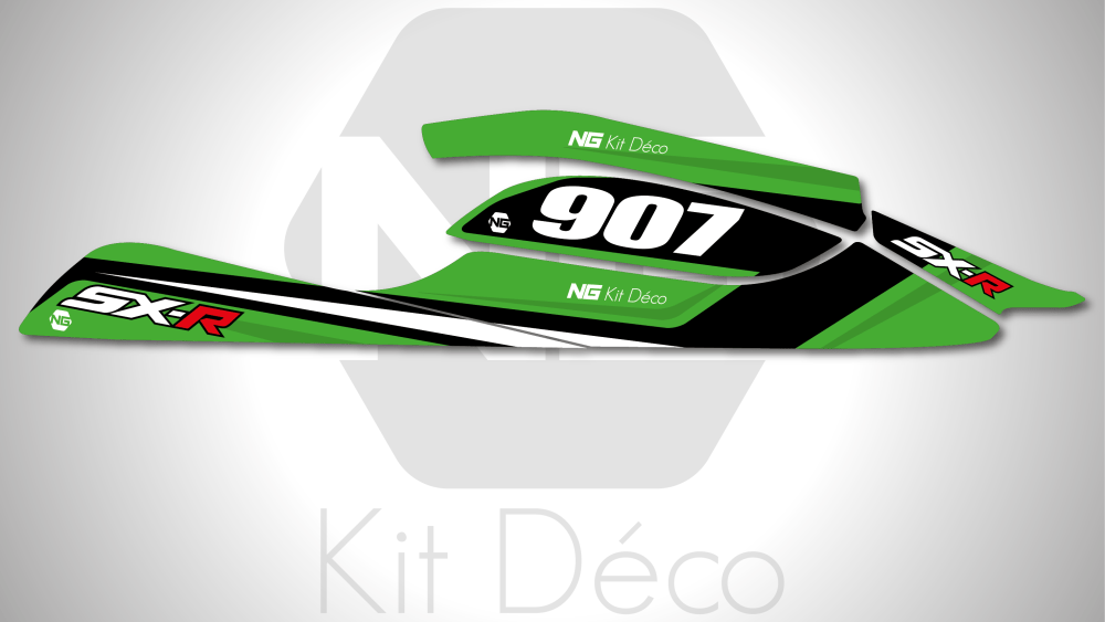 Kit déco kawasaki 800 sxr jet ski ng kit déco strait séri jet decals stickers graphics autocollant