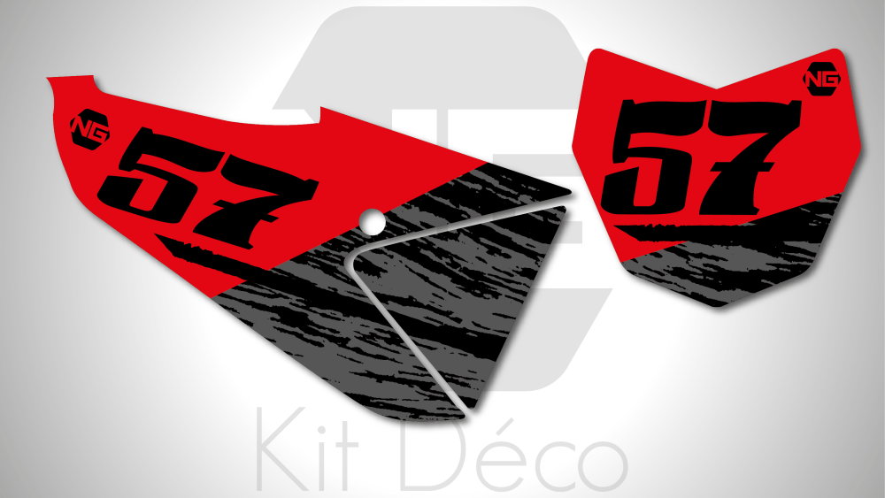 kit déco fond de plaque numéro fantic 125 250 450 xxf xx 2022 ng kit deco destroy séries decals stickers graphics autocollant
