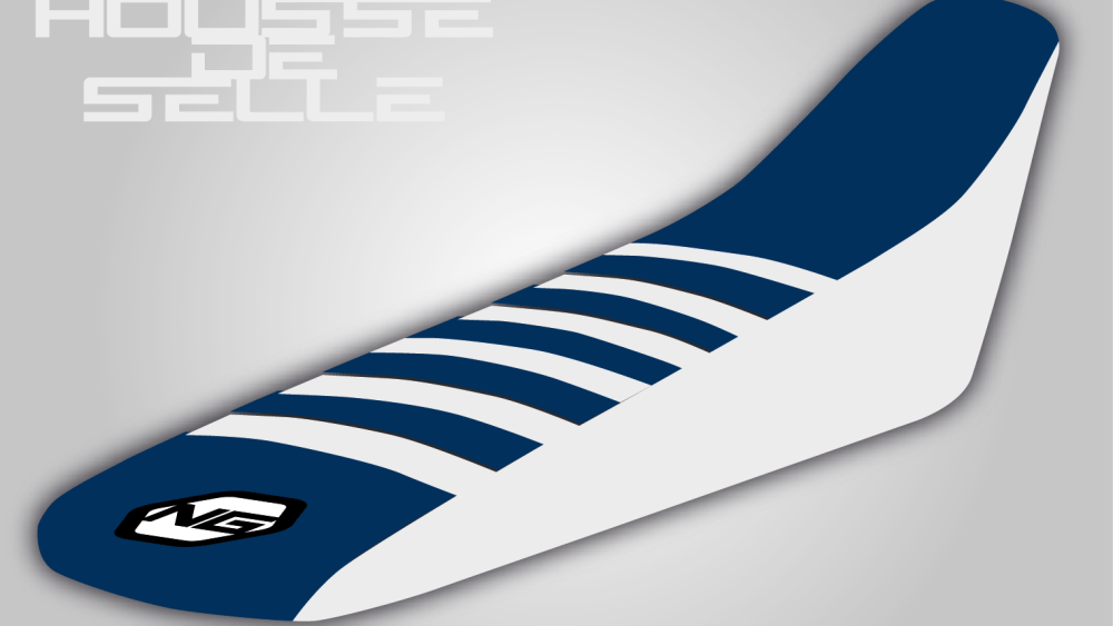 housse de selle husqvarna tc fc te fe 50 65 85 125 250 350 450 501 ng seat cover blanche blanche bleue-01