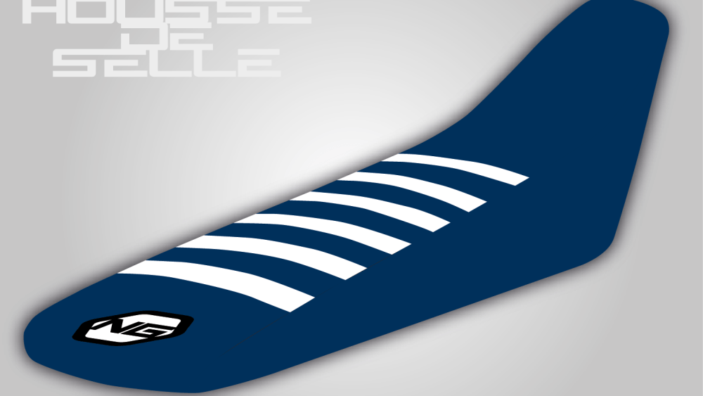 housse de selle ktm sx sxf exc excf tpi 50 65 85 125 250 300 350 450 ng seat cover bleu blanche-01