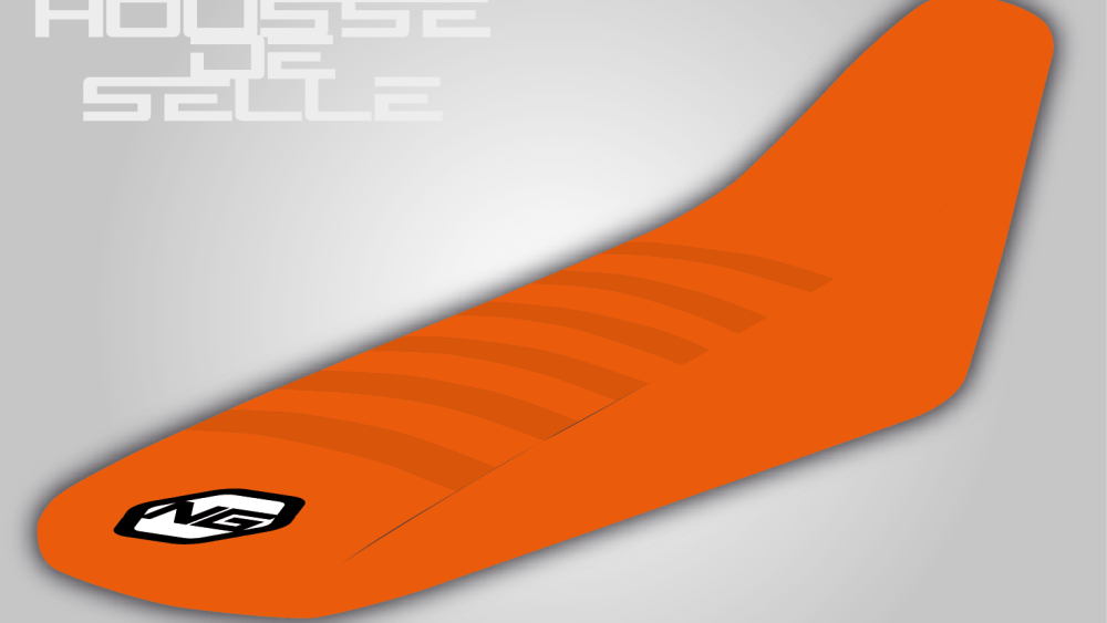housse de selle ktm 65 85 125 150 250 350 450 sx sxf exc excf tpi motocross enduro orange ng kit déco seat cover