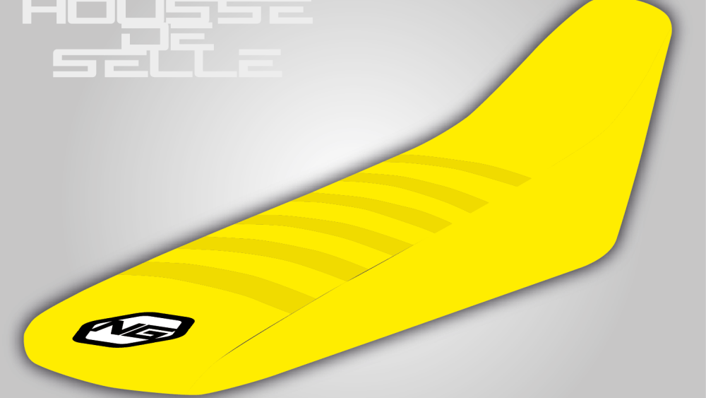 housse de selle suzuki 125 250 450 rm et rmz motocross enduro jaune ng kit déco seat cover