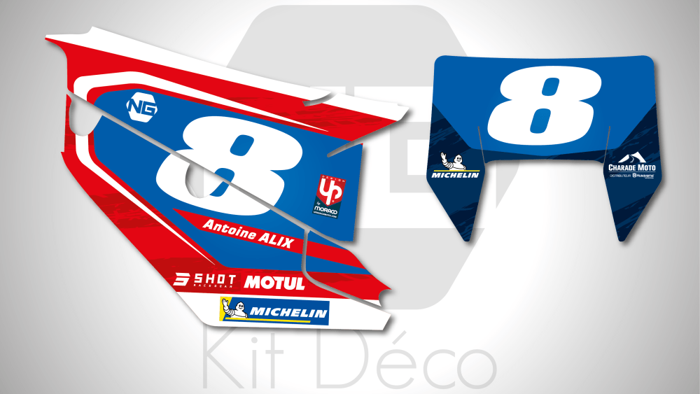 kit déco fond de plaque numéro husqvarna te fe 125 150 250 300 350 450 501 team dafy enduro 2021 ng kit deco décals stickers graphics autocollant