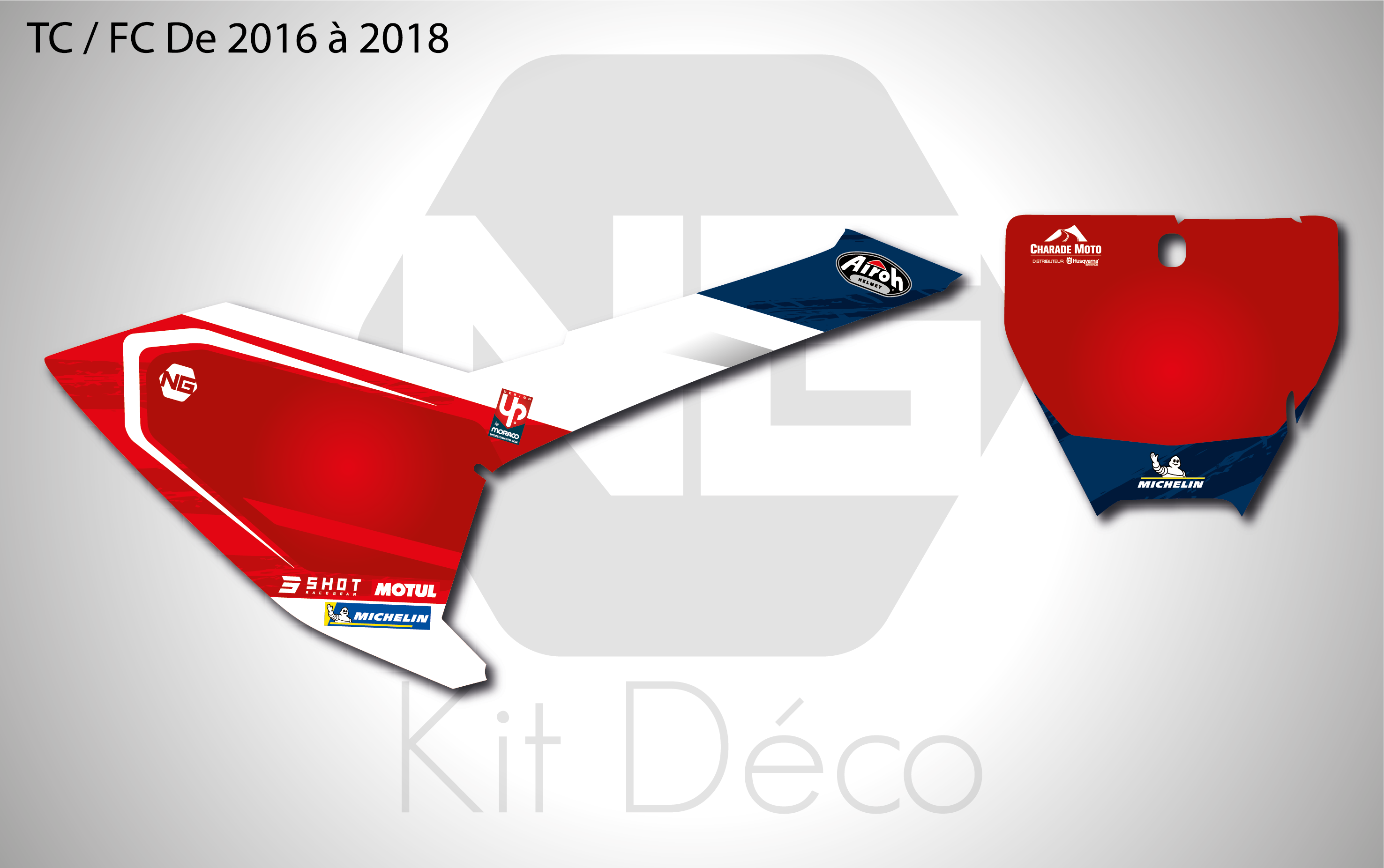 kit fond de plaque numéro husqvarna tc fc 2016 2017 2018 motocross ng kit déco team dafy enduro 2021 mx decals stickers graphics autocollant_Plan de travail 1