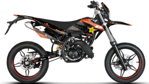 kit déco enduro supermotard BETA RR 50 cc sport track racing ng kit déco team snc 2021 decals stickers graphics autocollant orange