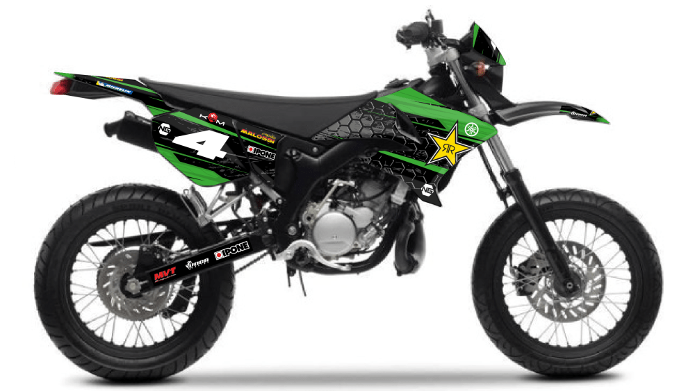 kit déco 50 yamaha mbk dt xlimit enduro supermotard ng kit déco team snc 2021 decals stickers graphics autocollant vert montage-01