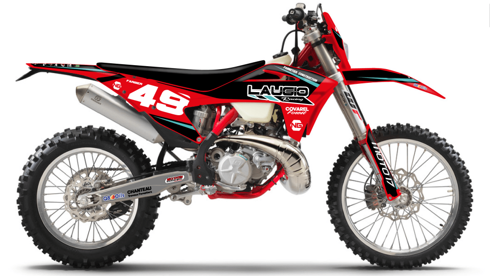 kit déco GASGAS EC ecf 125 200 250 300 350 450 2022 ng kit déco team laugio 2021 decals stickers graphics autocollant montage