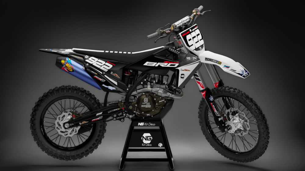 kit déco husqvarna 50 65 85 125 250 350 450 tc fc motocross ng kit déco team brd 2021 mx decals stickers graphics autocollant