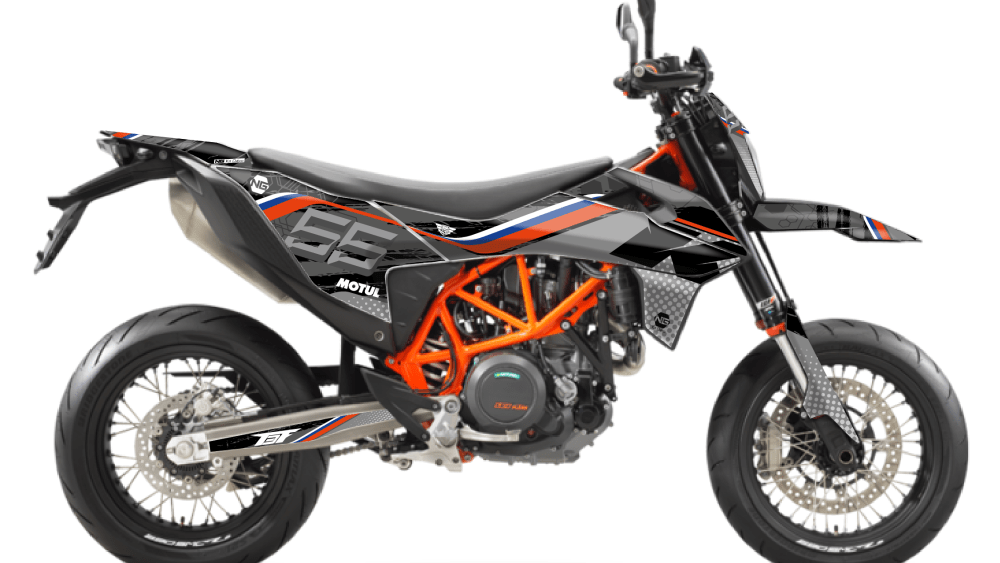 kit déco ktm 690 smc r enduro supermotard ng kit déco trash séries decals stickers graphics autocollant montage_Plan de travail 1