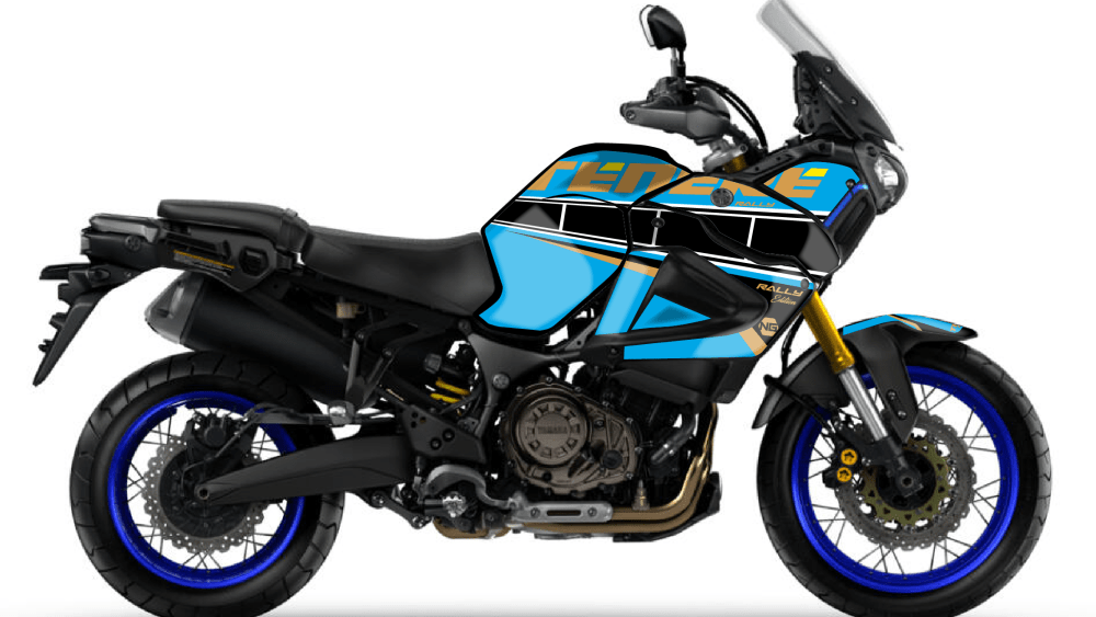 kit déco moto trail yamaha 1200 super tenere ng kit déco rally édition decals trail stickers graphics autocollant montage