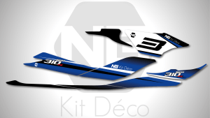 Kit déco kawasaki ultra 300 310 jet ski ng kit déco crv séries bleu decals stickers graphics autocollant