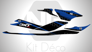 Kit déco kawasaki ultra 300 310 jet ski ng kit déco storm bleu séries decals stickers graphics autocollant