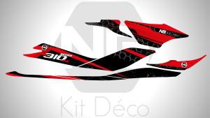 Kit déco kawasaki ultra 300 310 jet ski ng kit déco storm rouge séries decals stickers graphics autocollant