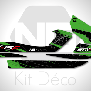 kit déco jet ski kawasaki stx15f jet kit déco storm séries vert ng kit déco decals stickers graphics autocollant