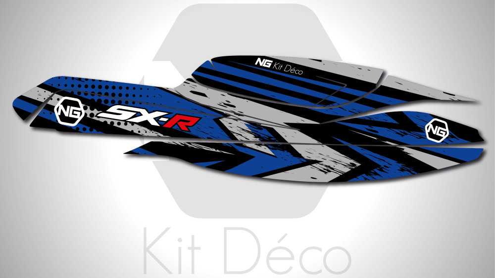 kit déco kawasaki jet ski 1500 sxr ng kit déco aon séries 2022 decals stickers autocollant graphics jet bleu_Plan de travail 1