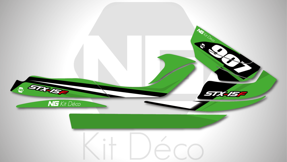 kit déco kawasaki jet ski stx15f jet ng kit déco strait séries decals stickers autocollant graphics