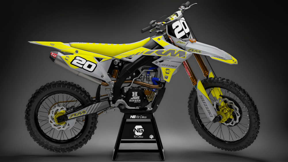 kit deco suzuki rm rmz 65 85 125 250 450 motocross ng kit déco volt séries 2022 mx decals stickers graphics autocollant