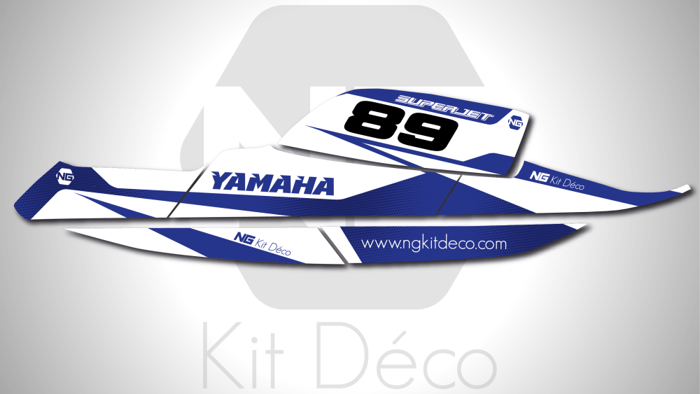kit déco jet ski yamaha superjet ng kit déco spike séries decals stickers graphics autocollant bleu_Plan de travail 1