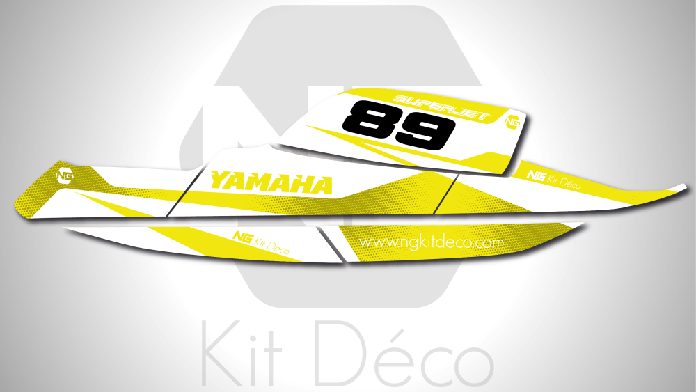 kit déco jet ski yamaha superjet ng kit déco spike séries decals stickers graphics autocollant jaune_Plan de travail 1