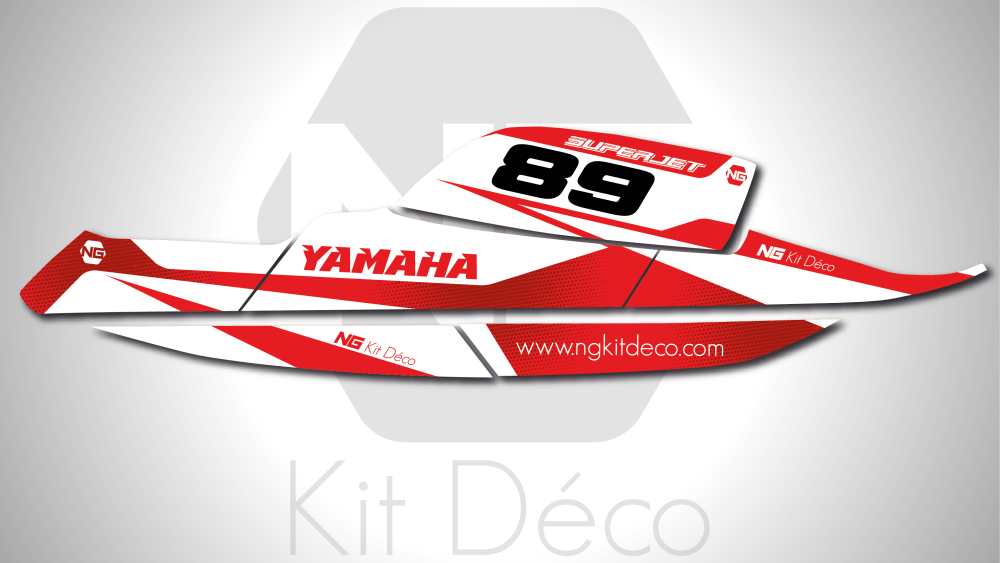 kit déco jet ski yamaha superjet ng kit déco spike séries decals stickers graphics autocollant rouge_Plan de travail 1