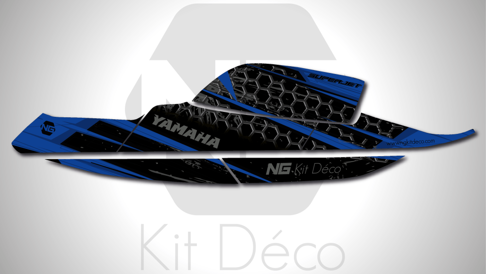 kit déco jet ski yamaha superjet ng kit déco storm séries 2021 decals stickers graphics autocollant bleu_Plan de travail 1