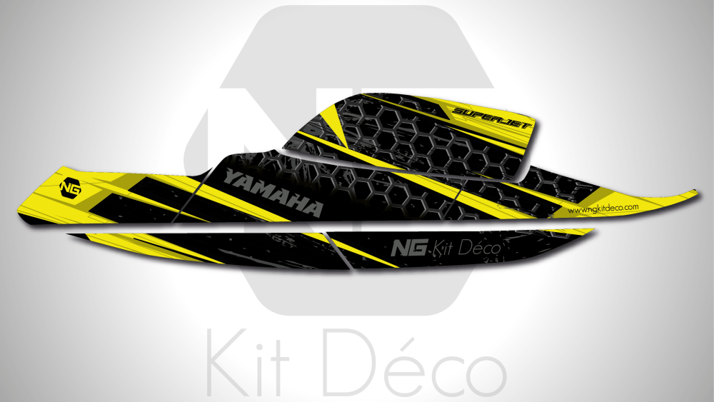 kit déco jet ski yamaha superjet ng kit déco storm séries 2021 decals stickers graphics autocollant jaune_Plan de travail 1