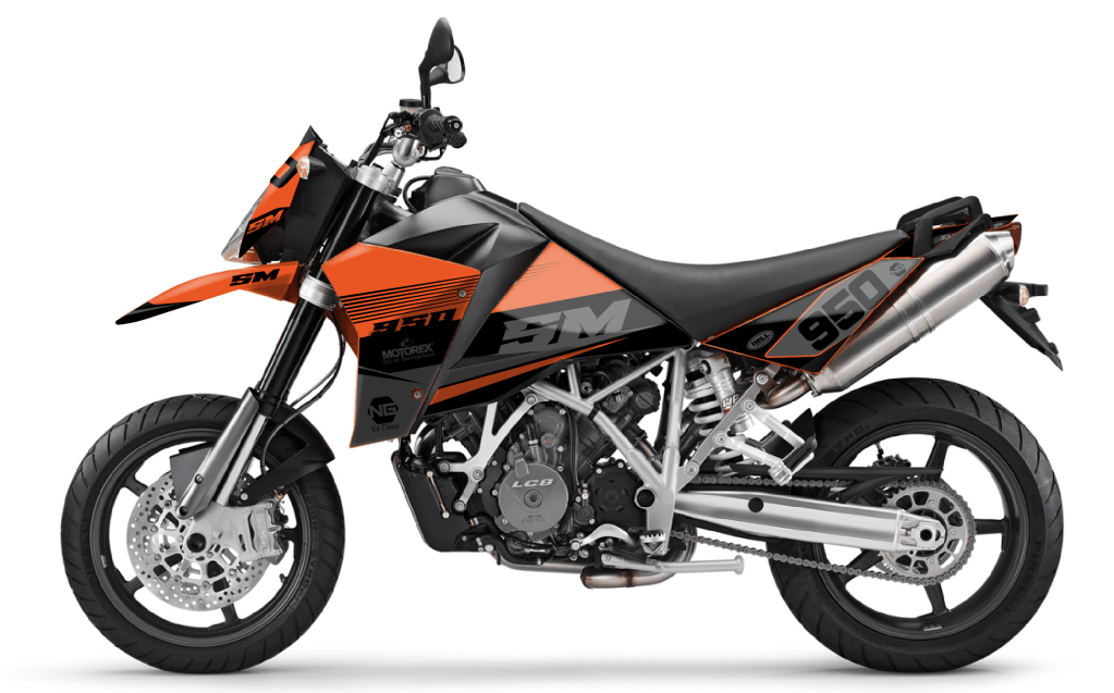 kit déco ktm 950 SM supermotard trail ng kit déco db séries decals stickers graphics autocollant montage-01