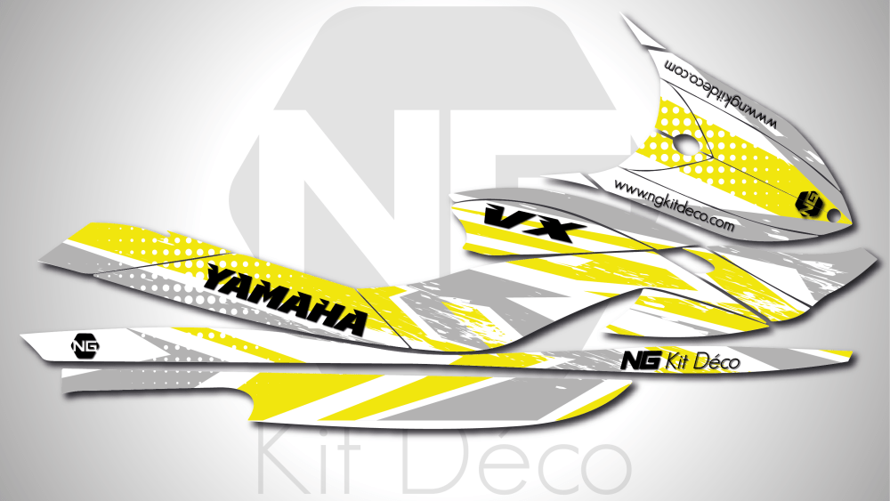 kit déco yamaha vx waverunners jet ski ng kit déco aon séries 2022 decals stickers graphics autocollant jaune_Plan de travail 1