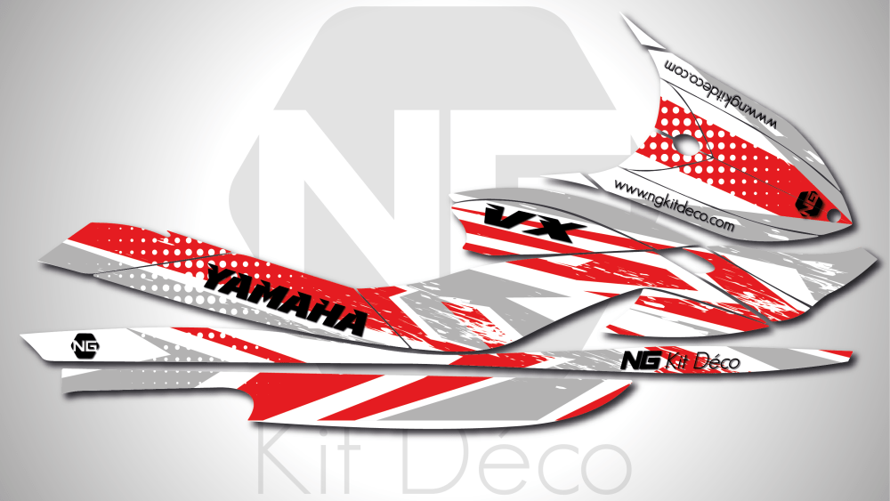kit déco yamaha vx waverunners jet ski ng kit déco aon séries 2022 decals stickers graphics autocollant rouge_Plan de travail 1