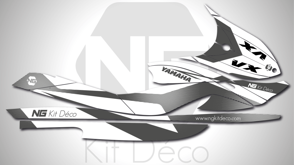kit déco yamaha vx waverunners jet ski ng kit déco spike séries 2019 decals stickers graphics autocollant gris_Plan de travail 1