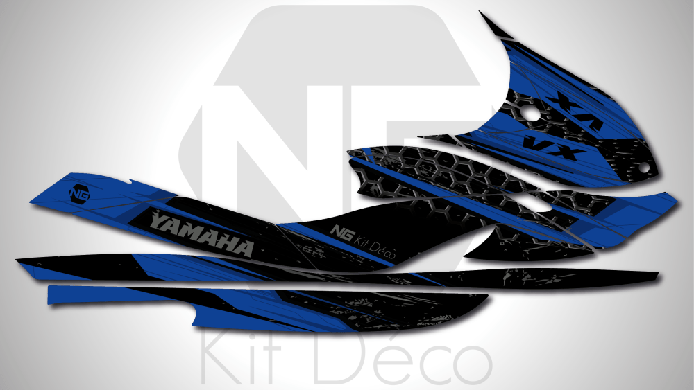 kit déco yamaha vx waverunners jet ski ng kit déco storm séries 2022 decals stickers graphics autocollant bleu_Plan de travail 1