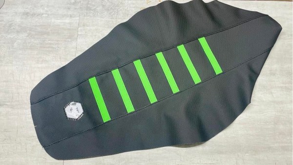 Housse de selle kawasaki 250 kxf 2017 noire verte ng kit déco seat cover