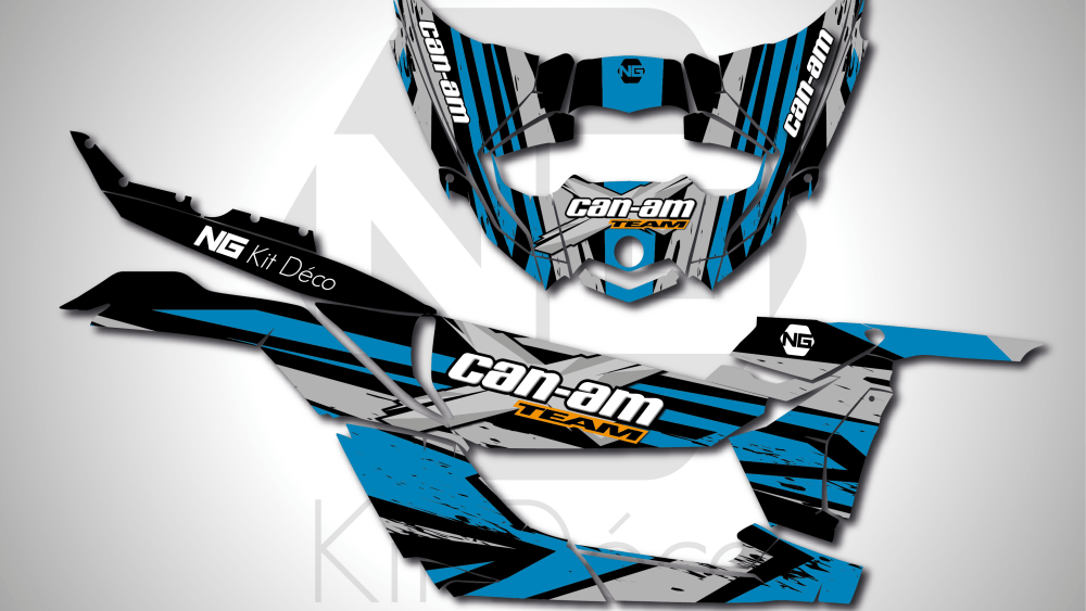 Kit déco can-am x3 ssv ng kit déco aon séries decals stickers graphics autocollant bleu_Plan de travail 1