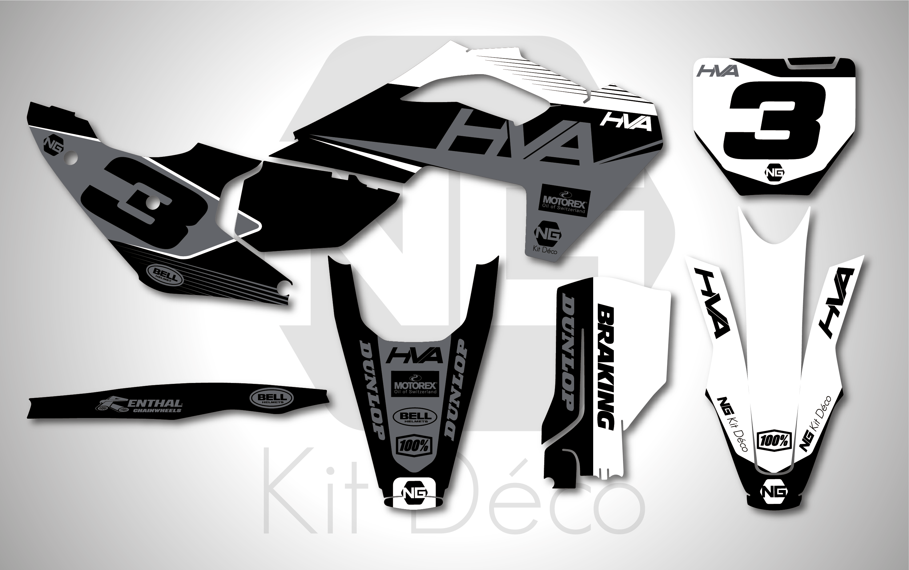 kit déco 125 250 350 450 tc fc 2023 2024 husqvarna motocross ng SB mx decals stickers graphics autocollant adhesifs_Plan de travail 1