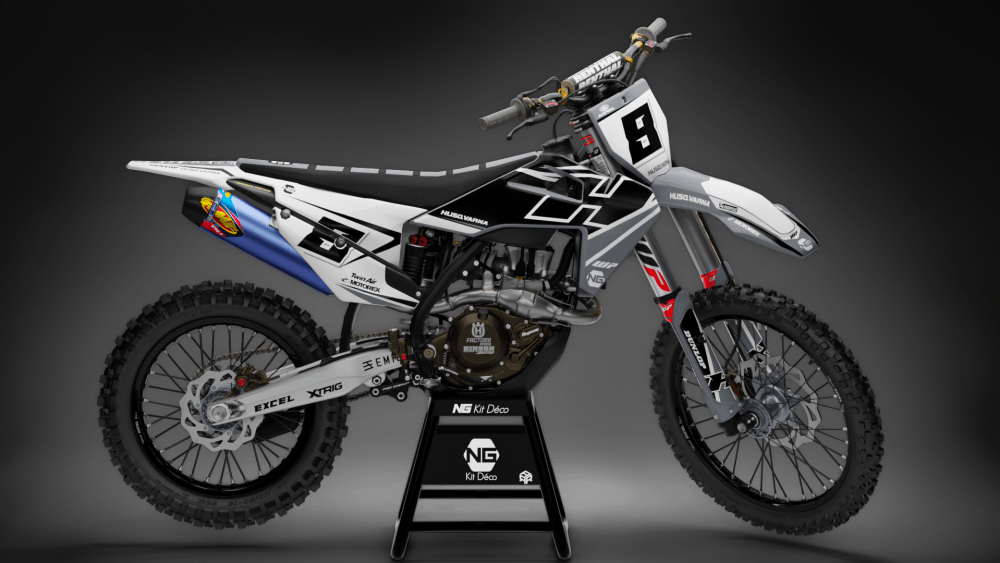 kit déco husqvarna tc fc 50 65 85 125 250 350 450 motocross side séries 2022 decals stickers graphics autocollant