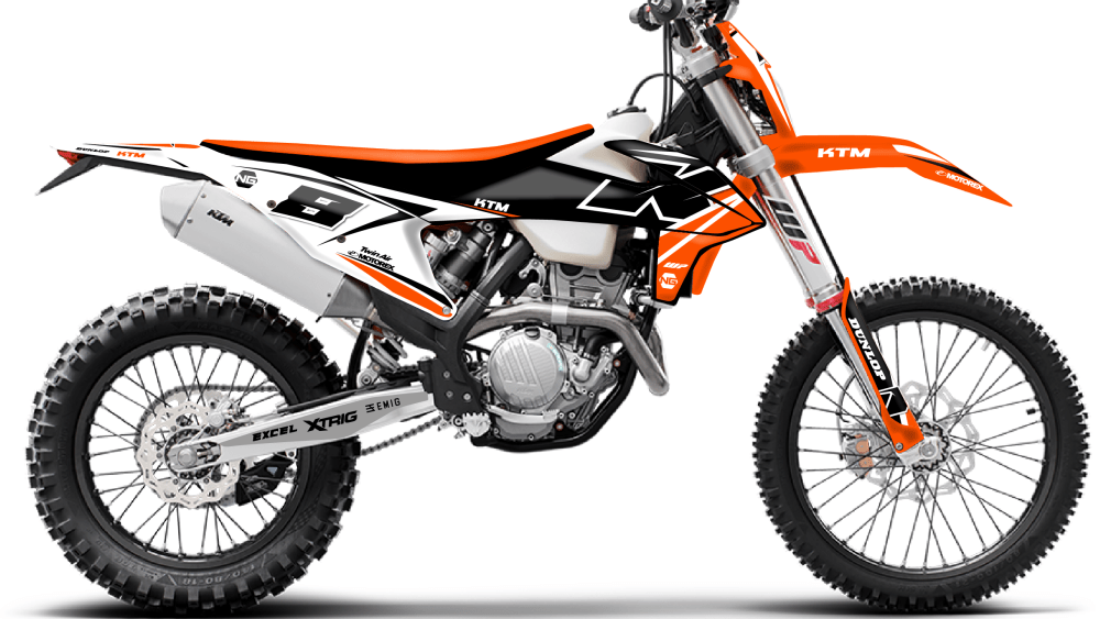 kit déco ktm exc excf xc tpi 125 250 350 450 500 enduro ng kit déco side séries 2022 decals stickers graphics autocollant maquette_Plan de travail 1