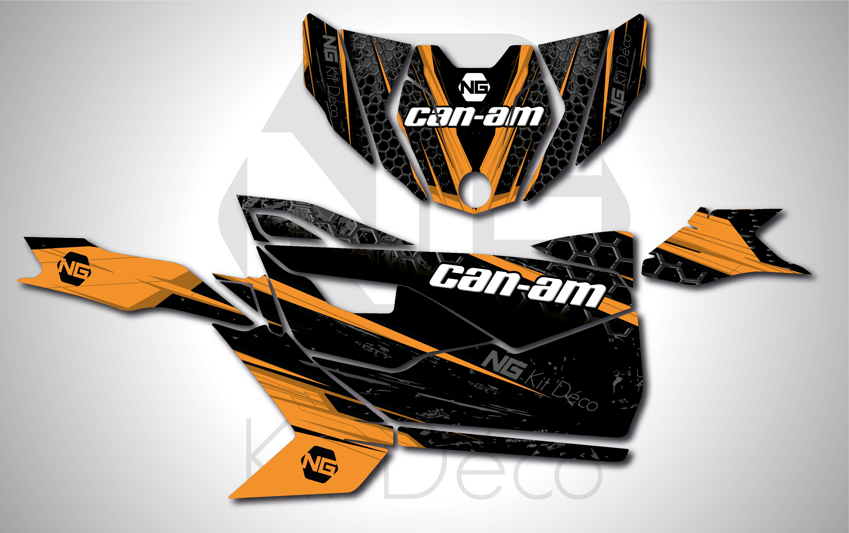 kit déco maverick trail can-am ssv ng kit déco storm séries decals stickers graphics autocollant jaune_Plan de travail 1