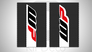 kit stickers tube de fourche motocross enduro WP carbone autocollant graphics décals ng kit déco_Plan de travail 1