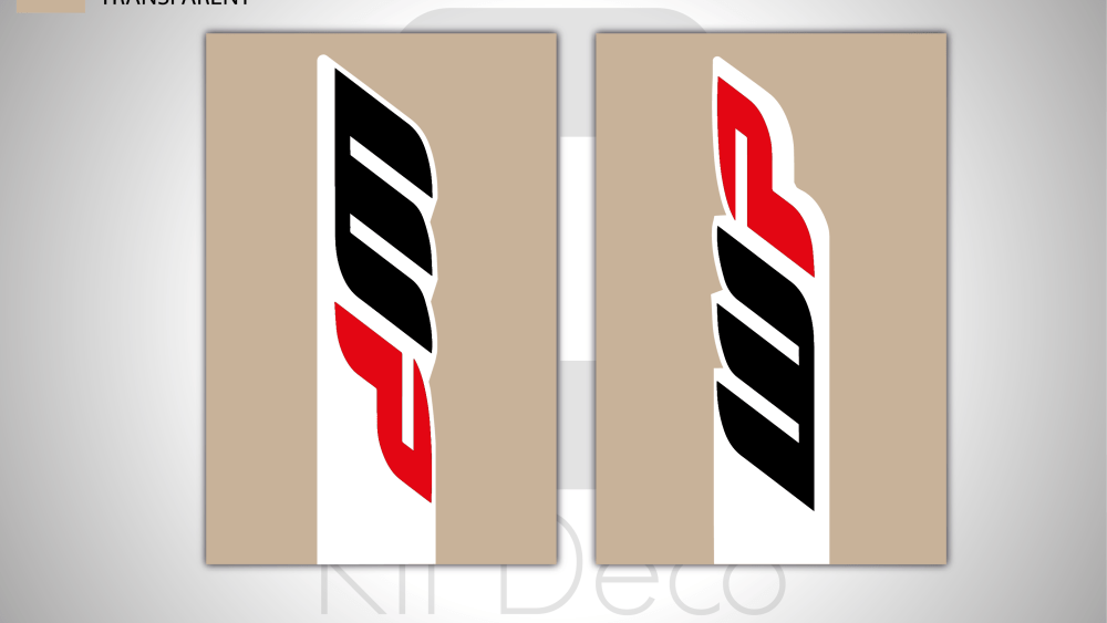 kit stickers tube de fourche motocross enduro WP transparent autocollant graphics décals ng kit déco_Plan de travail 1