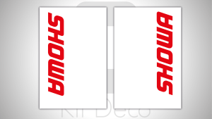 kit stickers tube de fourche motocross enduro showa 2 blanc autocollant graphics décals ng kit déco_Plan de travail 1