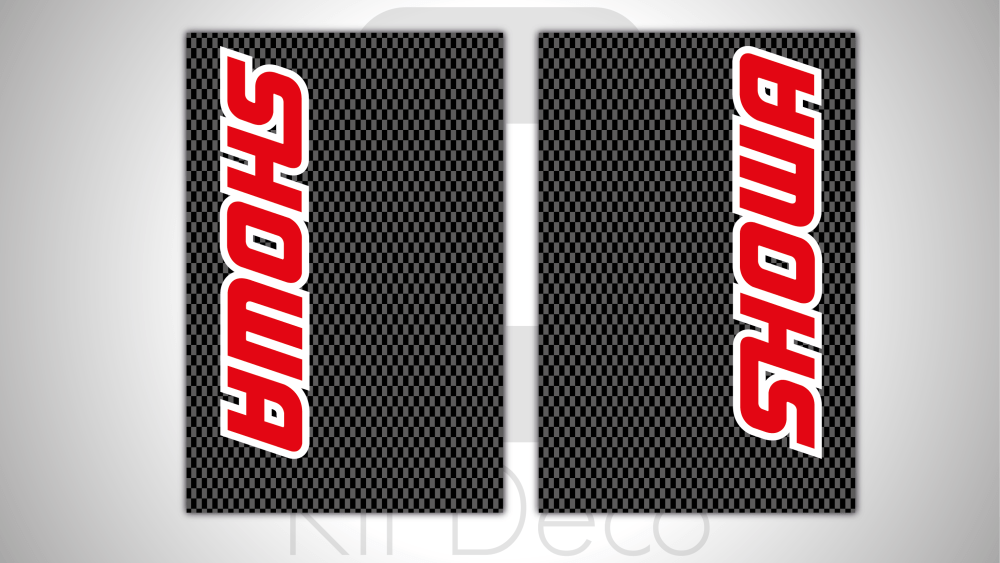 kit stickers tube de fourche motocross enduro showa 2 carbone autocollant graphics décals ng kit déco_Plan de travail 1