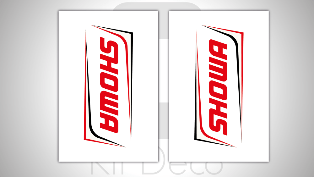 kit stickers tube de fourche motocross enduro showa blanc autocollant graphics décals ng kit déco_Plan de travail 1