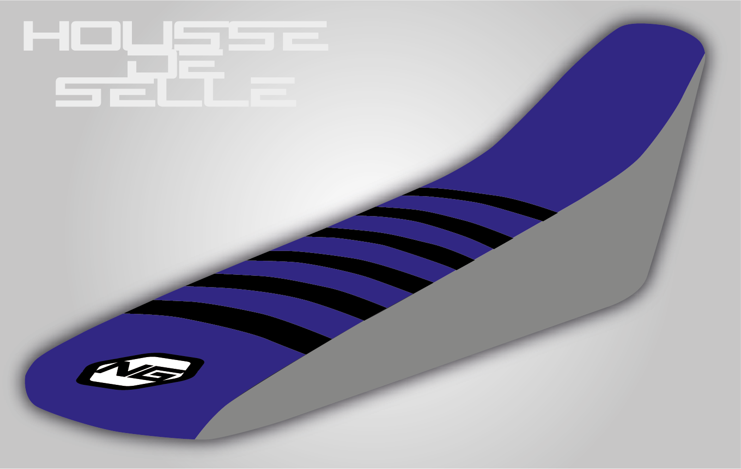 housse de selle yamaha yz yzf 65 85 125 250 450 ng seat cover grise bleu noire-01